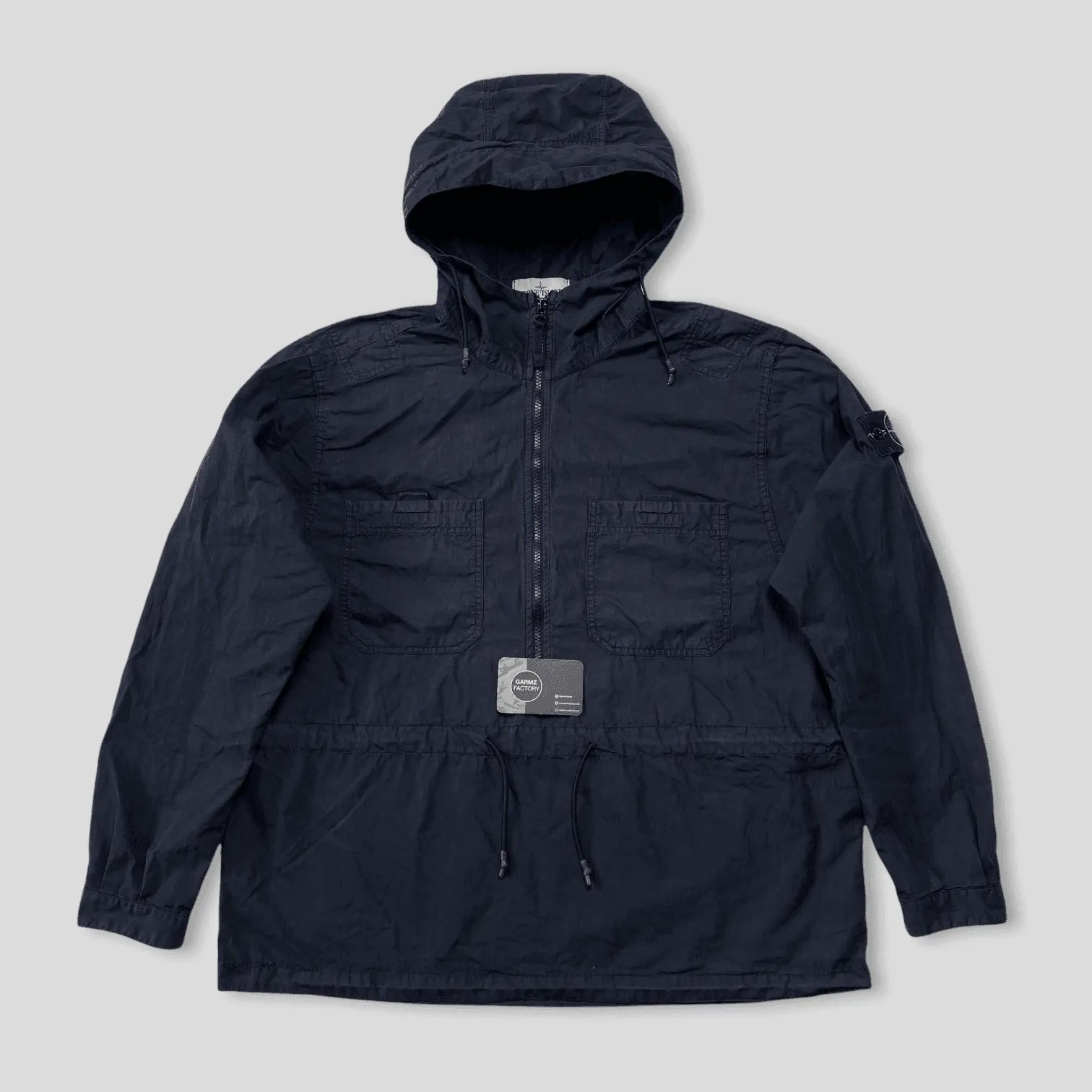 1/2 Zip Smock Pullover Liam G Blue