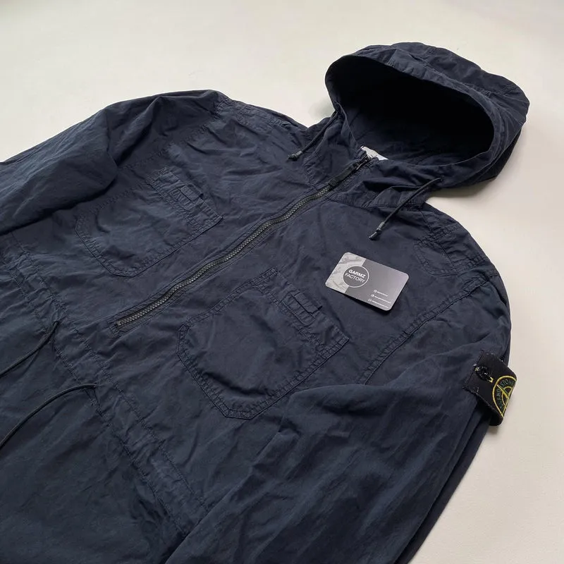 1/2 Zip Smock Pullover Liam G Blue