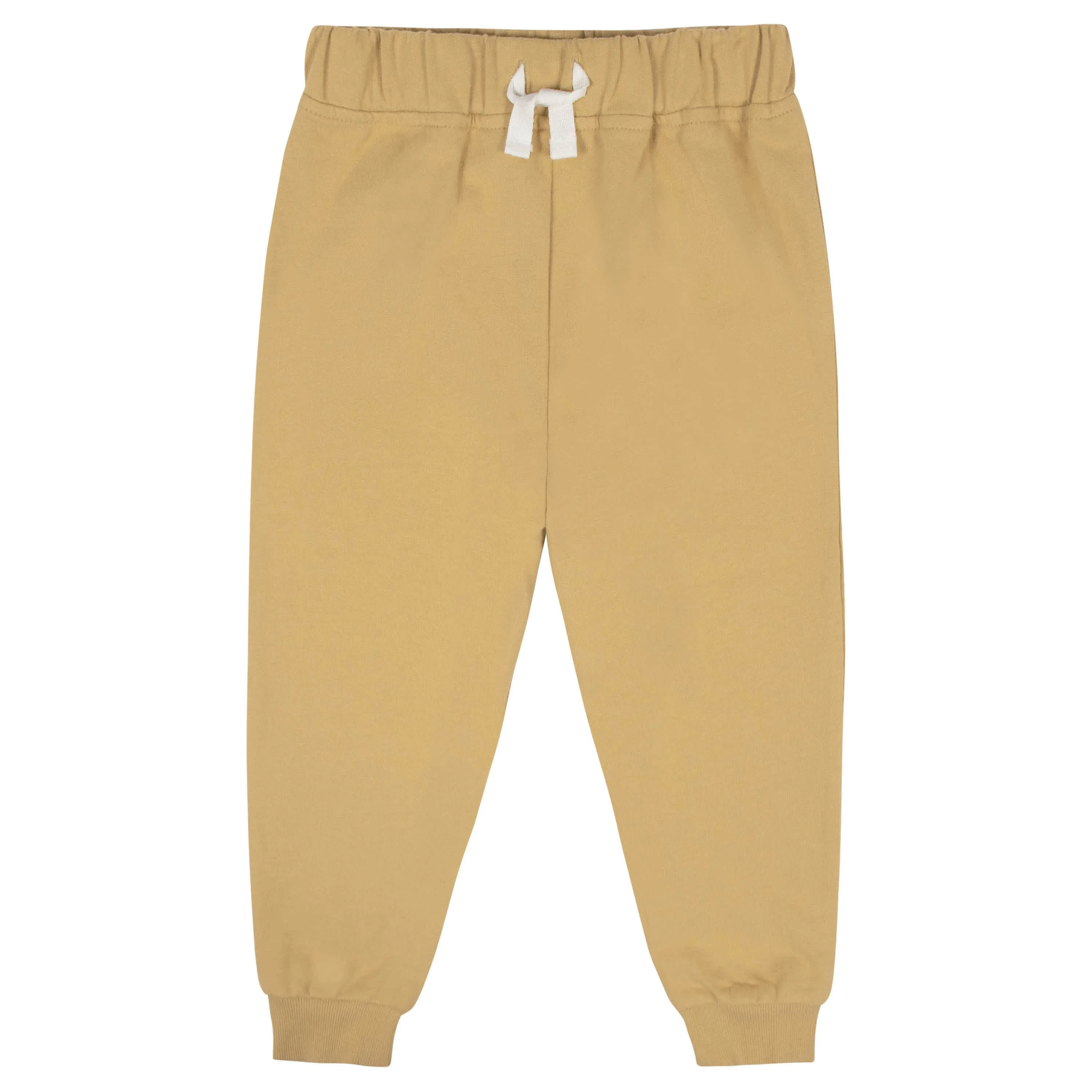 2-Piece Infant & Toddler Boys Mustard French Terry Pullover & Jogger Set