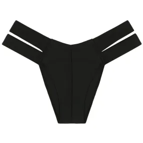 Added Coverage Euro Bikini Bottom | Black