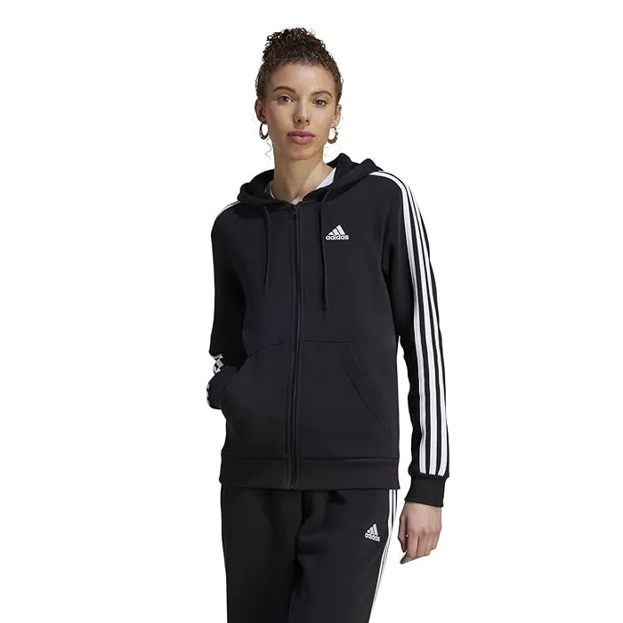 adidas 3-Stripes Fleece Full Zip Hoodie Women's