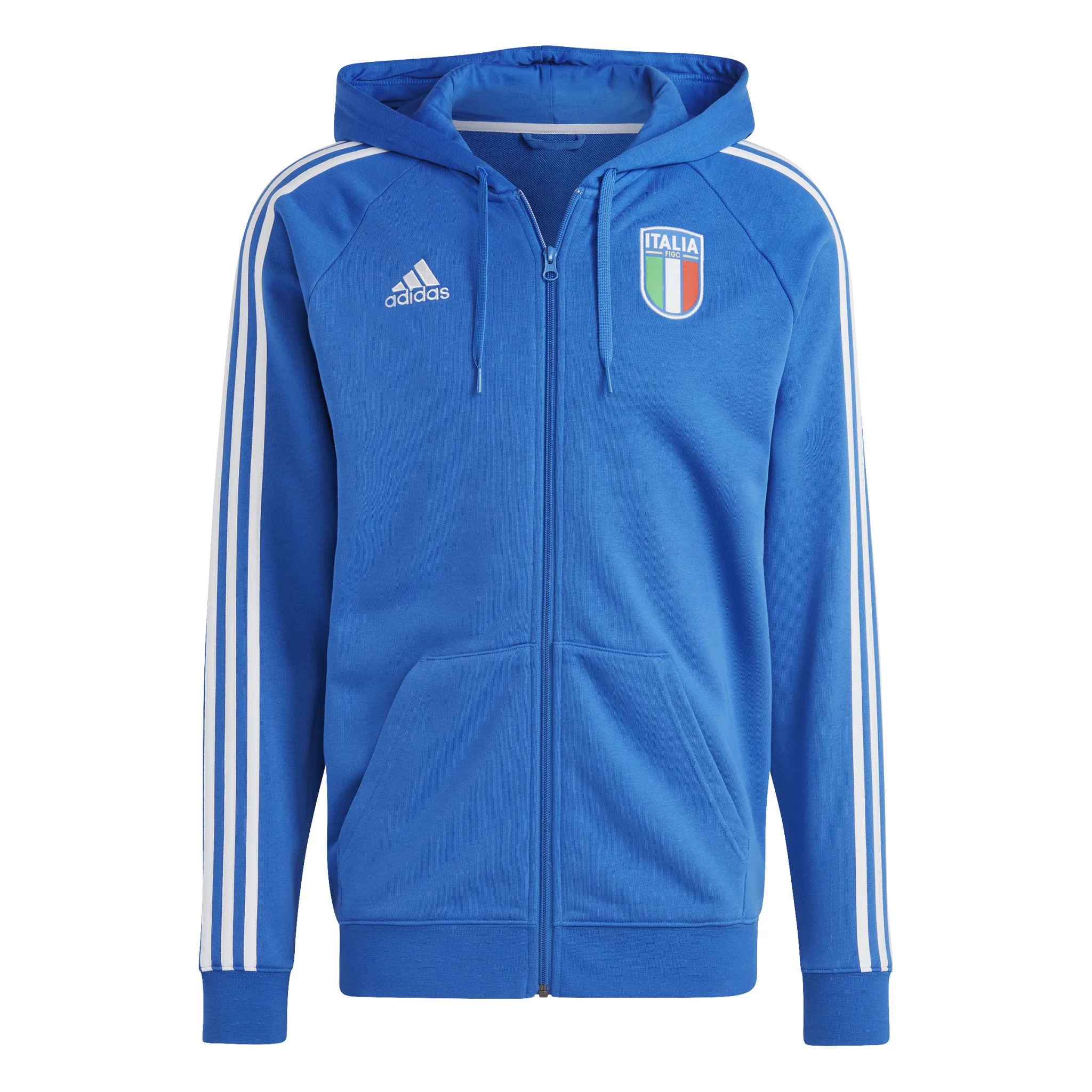 Adidas Italy 2023 Full-Zip Hoodie (Blue)