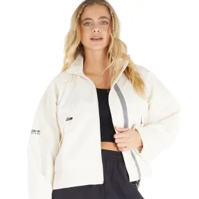 adidas Originals Womens Adventure Crop Jacket Wonder White/Sand Strata