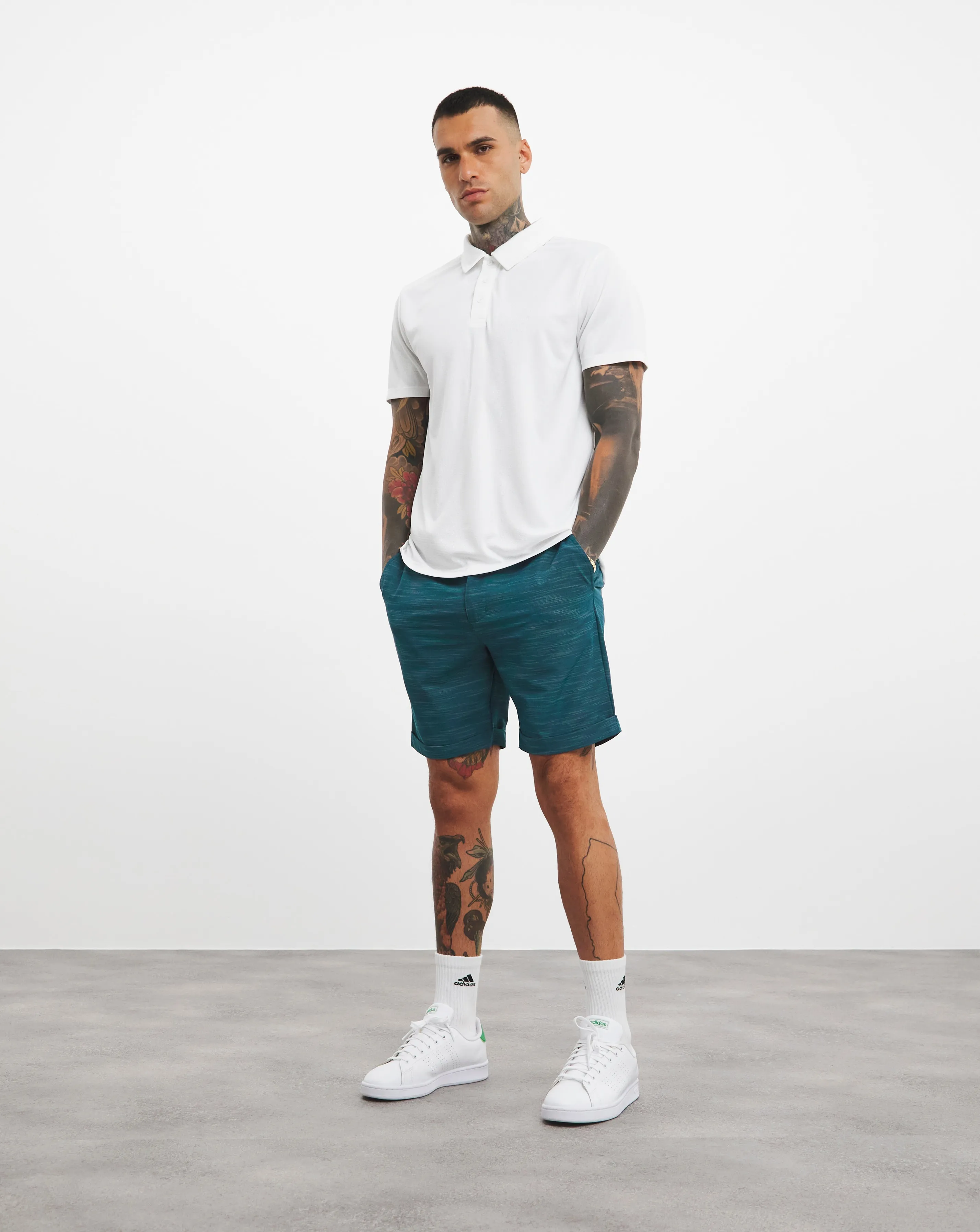 adidas Textured Cuffed Golf Short