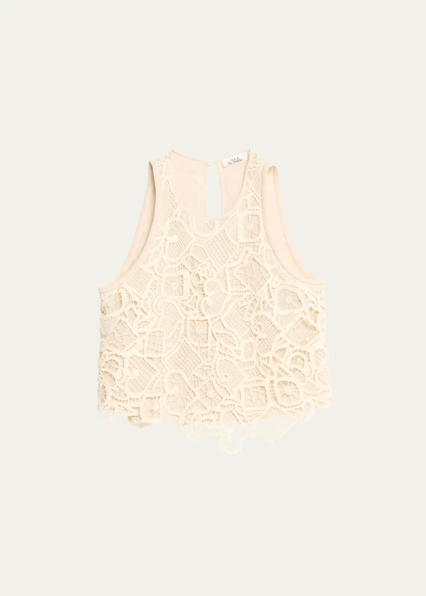 A.L.C. Lena Overlay Lace Tank Top