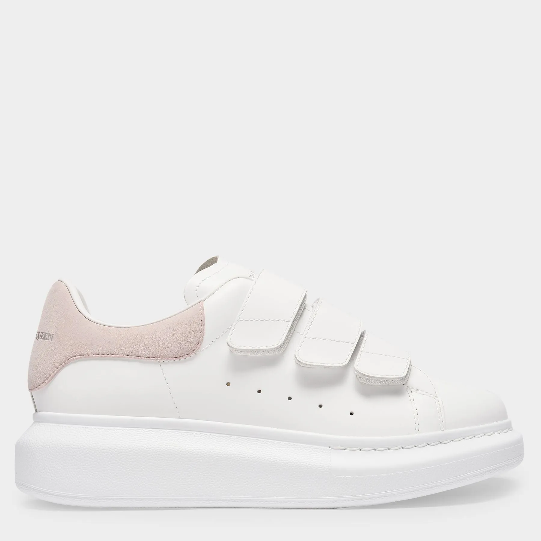 Alexander McQueen  Oversized Sneakers - Alexander Mcqueen - White/Patchouli - Leather