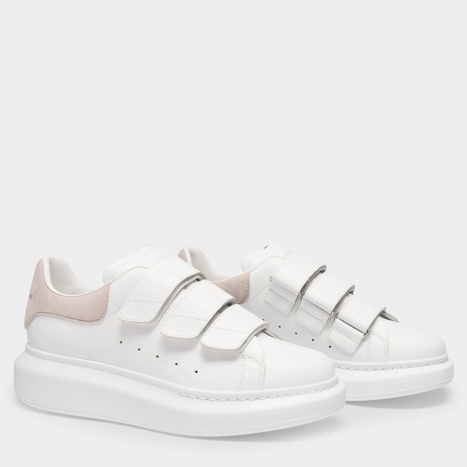 Alexander McQueen  Oversized Sneakers - Alexander Mcqueen - White/Patchouli - Leather