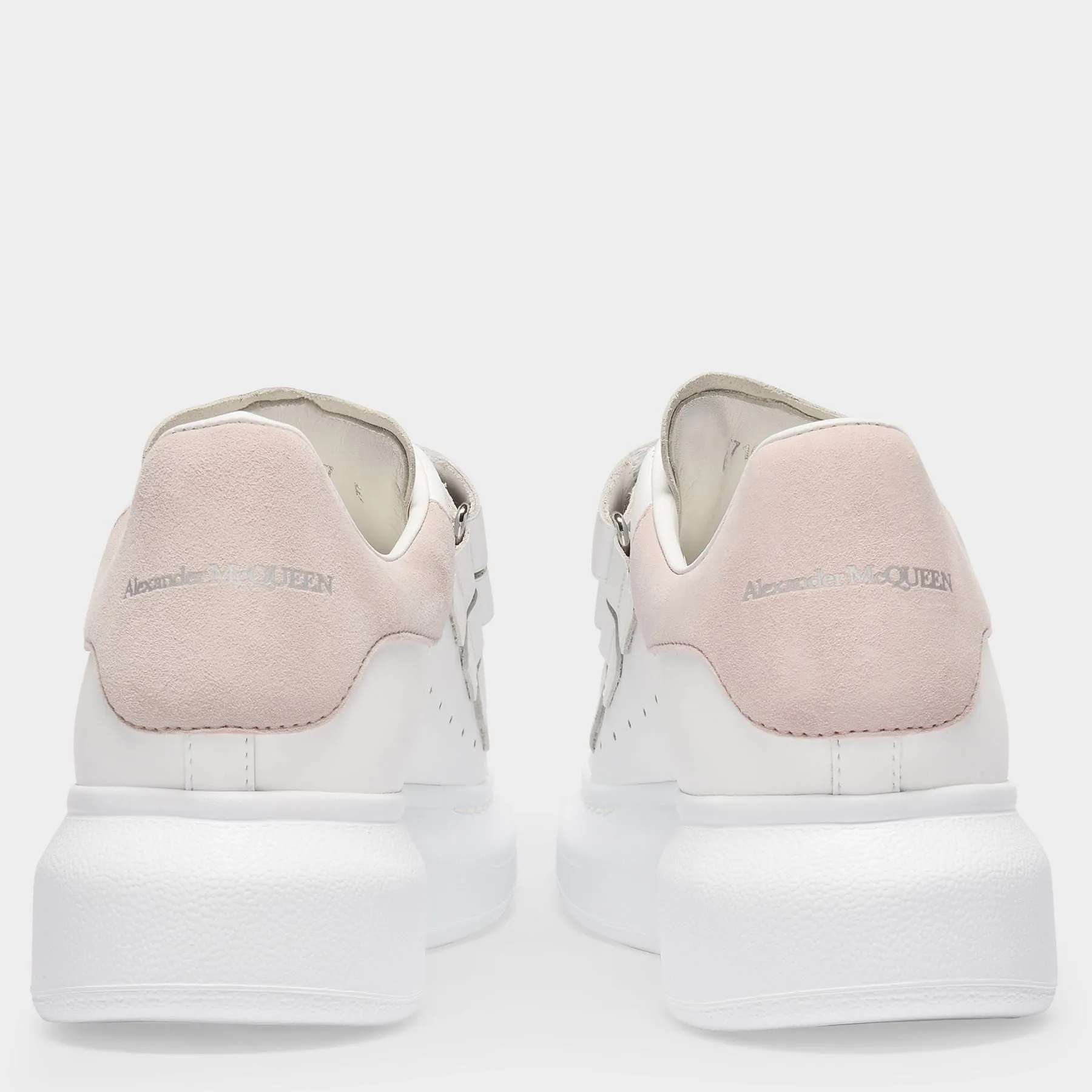 Alexander McQueen  Oversized Sneakers - Alexander Mcqueen - White/Patchouli - Leather