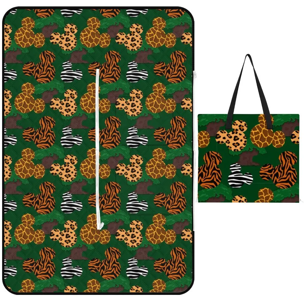 Animal Prints Zipper Picnic Mat