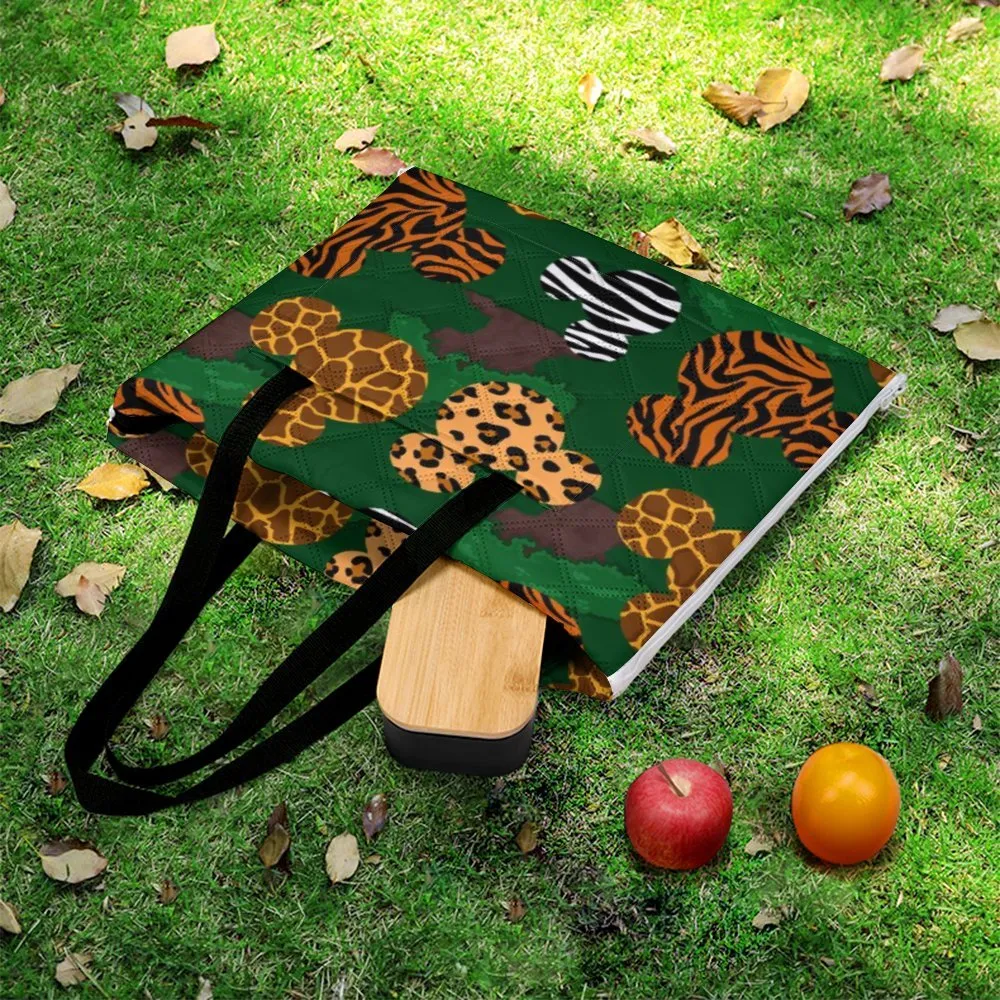 Animal Prints Zipper Picnic Mat