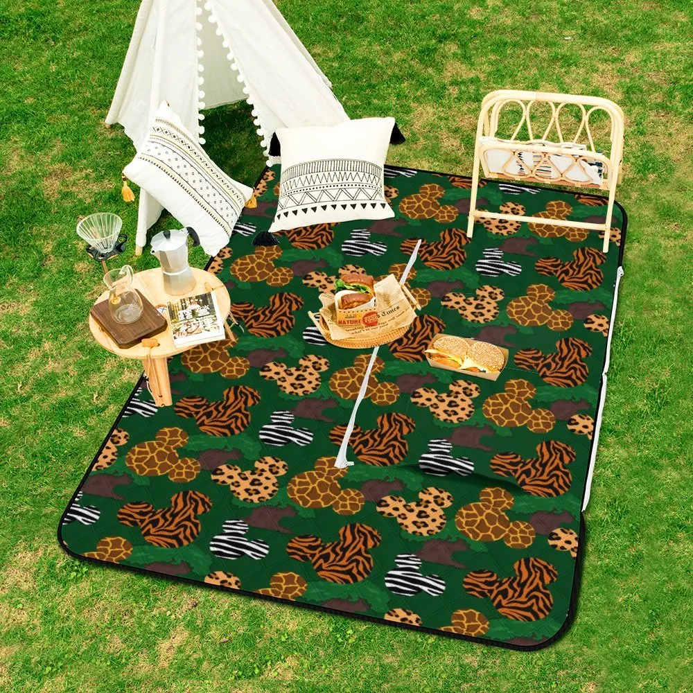 Animal Prints Zipper Picnic Mat