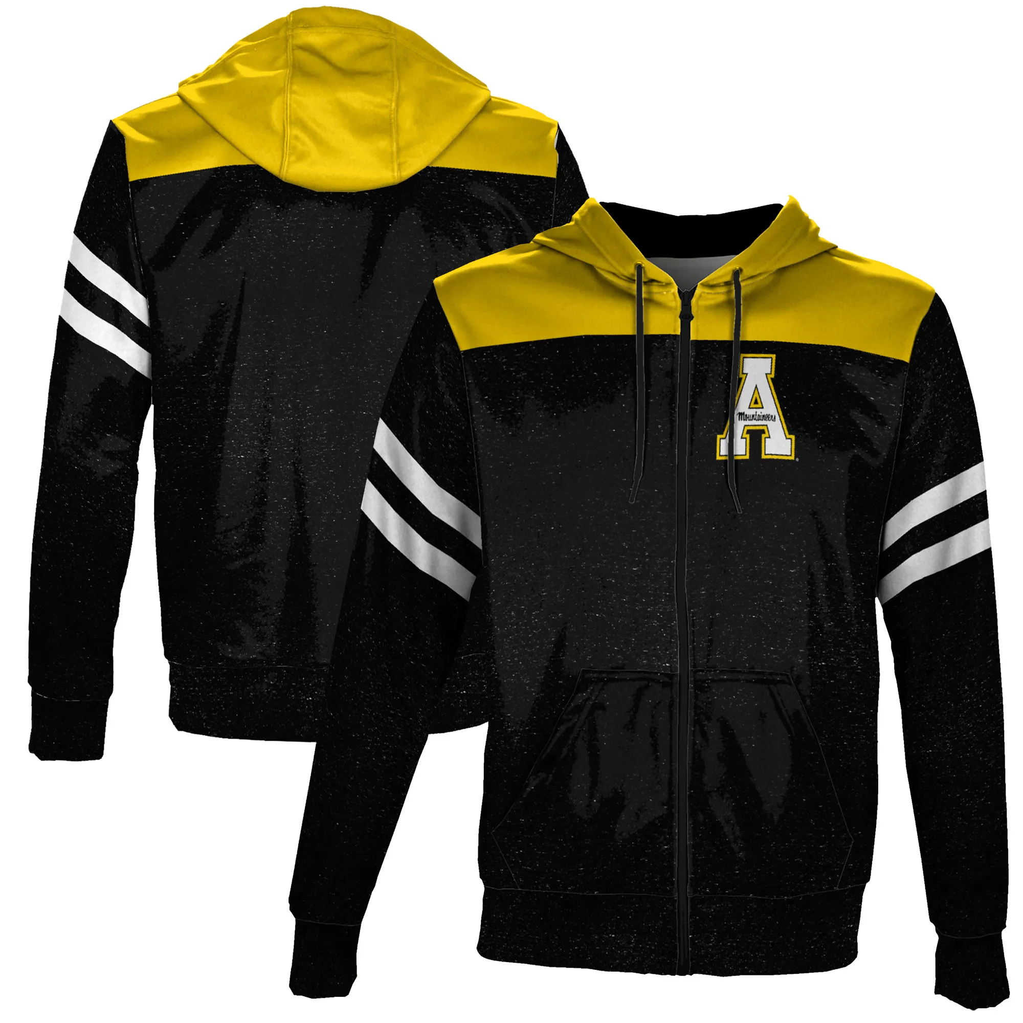 Appalachian State Mountaineers Black Full-Zip Hoodie