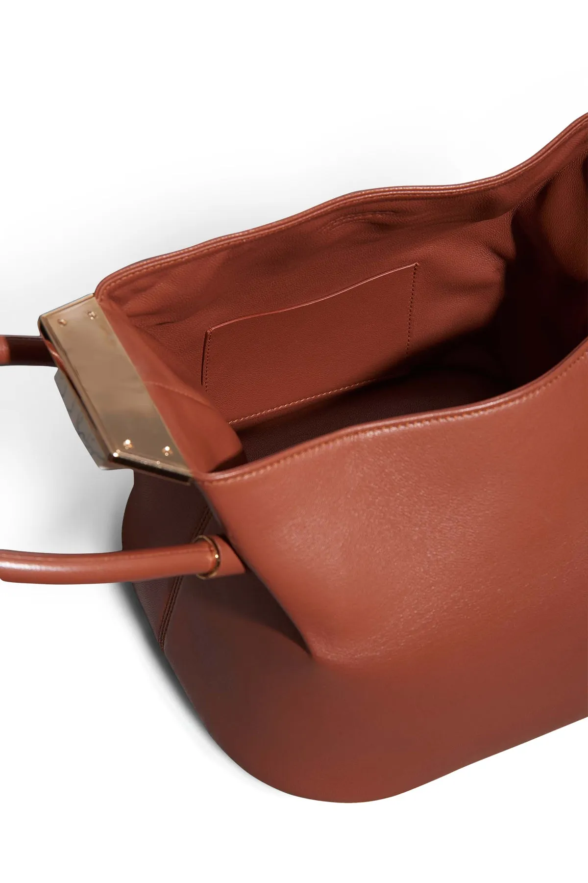 Baez Bag in Cognac Nappa Leather