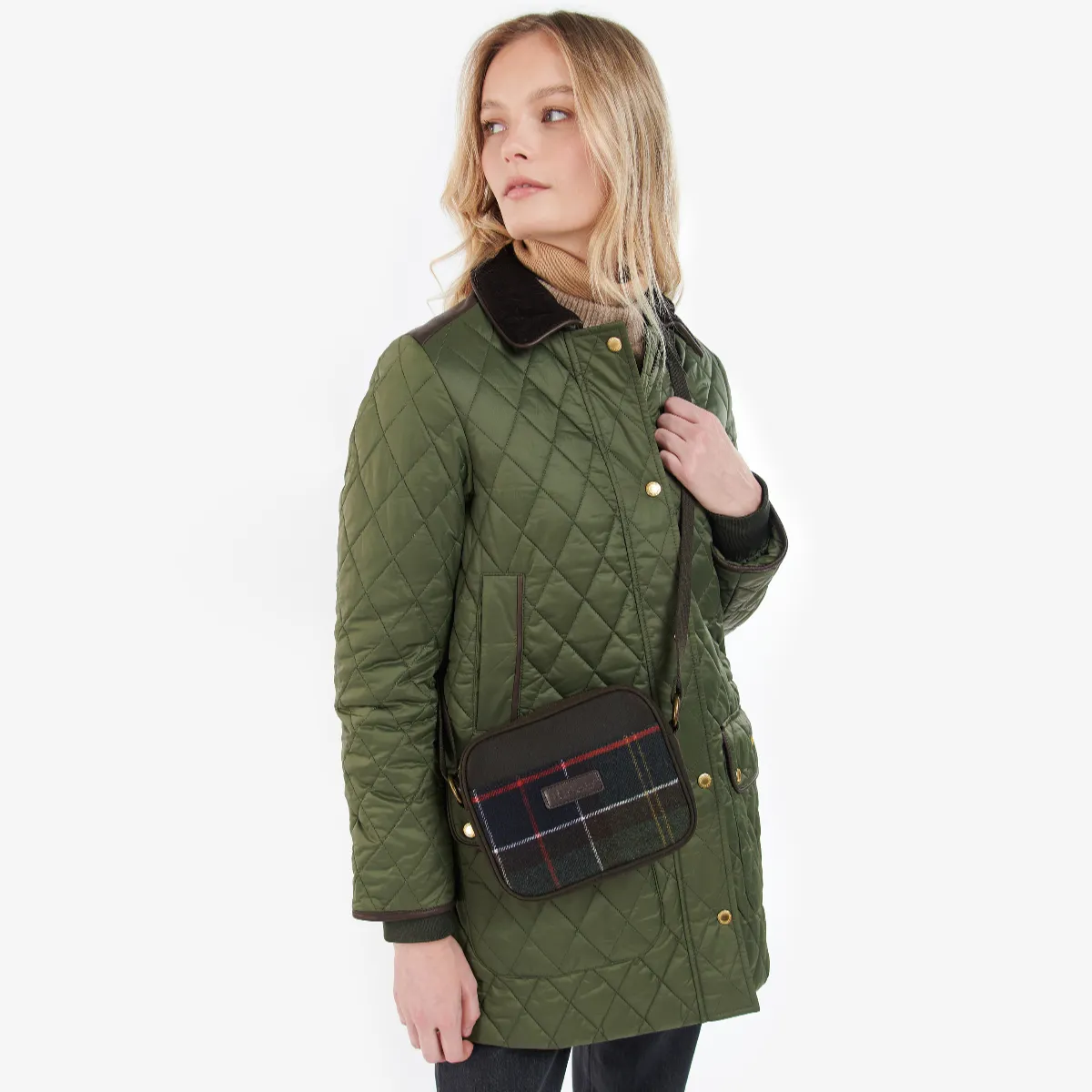 Barbour Contin Cross Body Bag | Classic Tartan