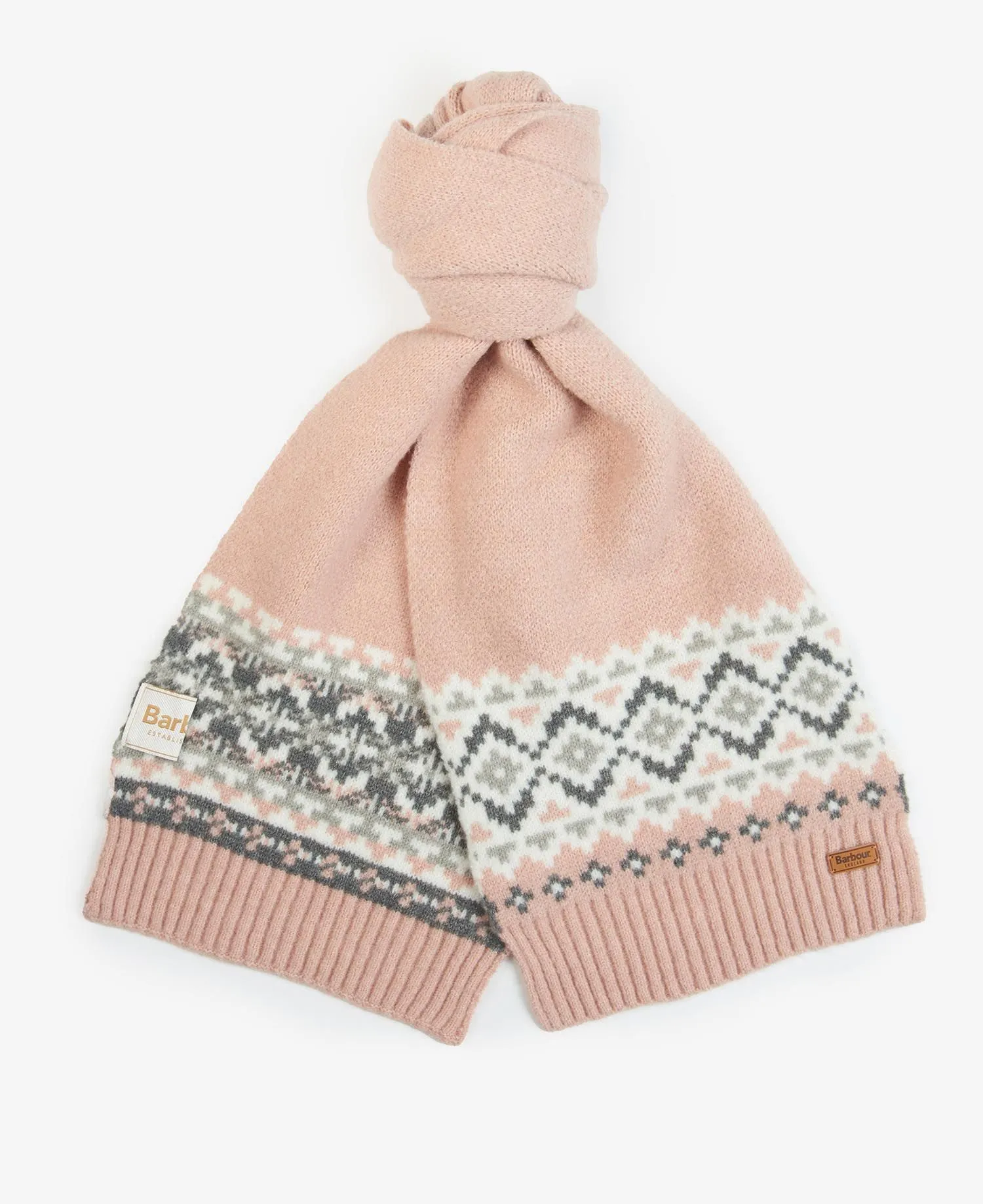 Barbour Eden Fairisle Beanie & Scarf Giftset LGS0076