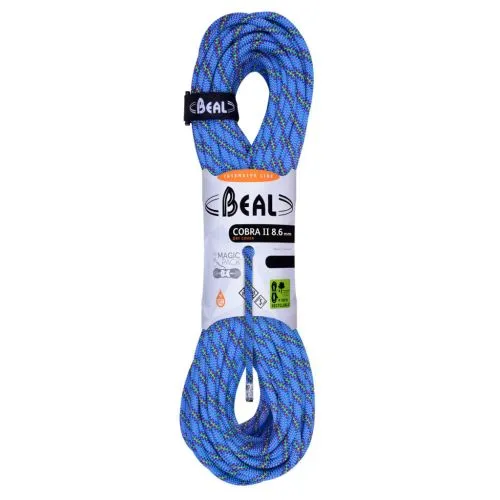 Beal Cobra II Unicore 8.6 mm Dry Cover climbing half rope