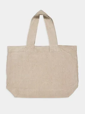 Beige Linen Escapade Bag