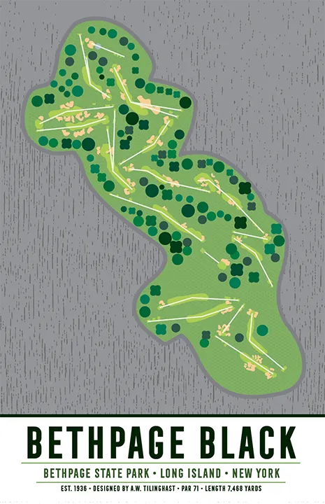 Bethpage Black Golf Course Map