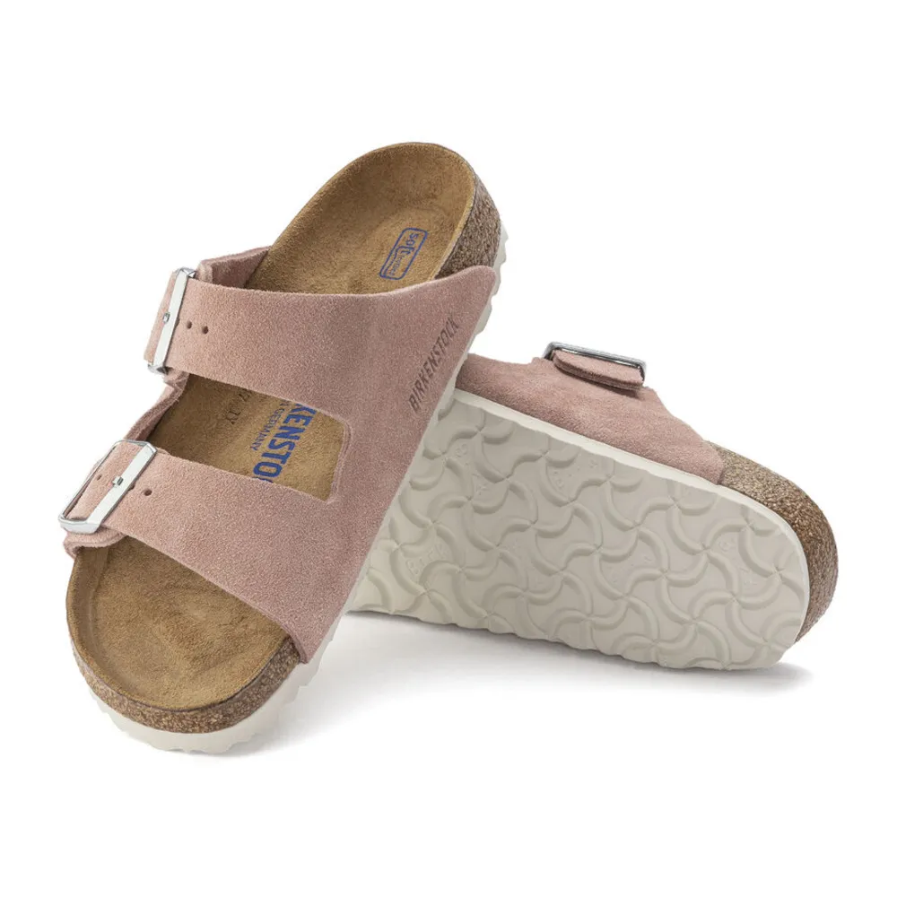 Birkenstock Arizona Soft Footbed Pink Clay Suede Women’s Sandals (Narrow)