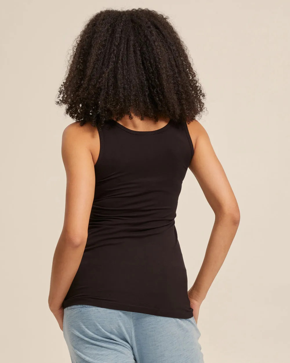 Black Bamboo Nursing Tank