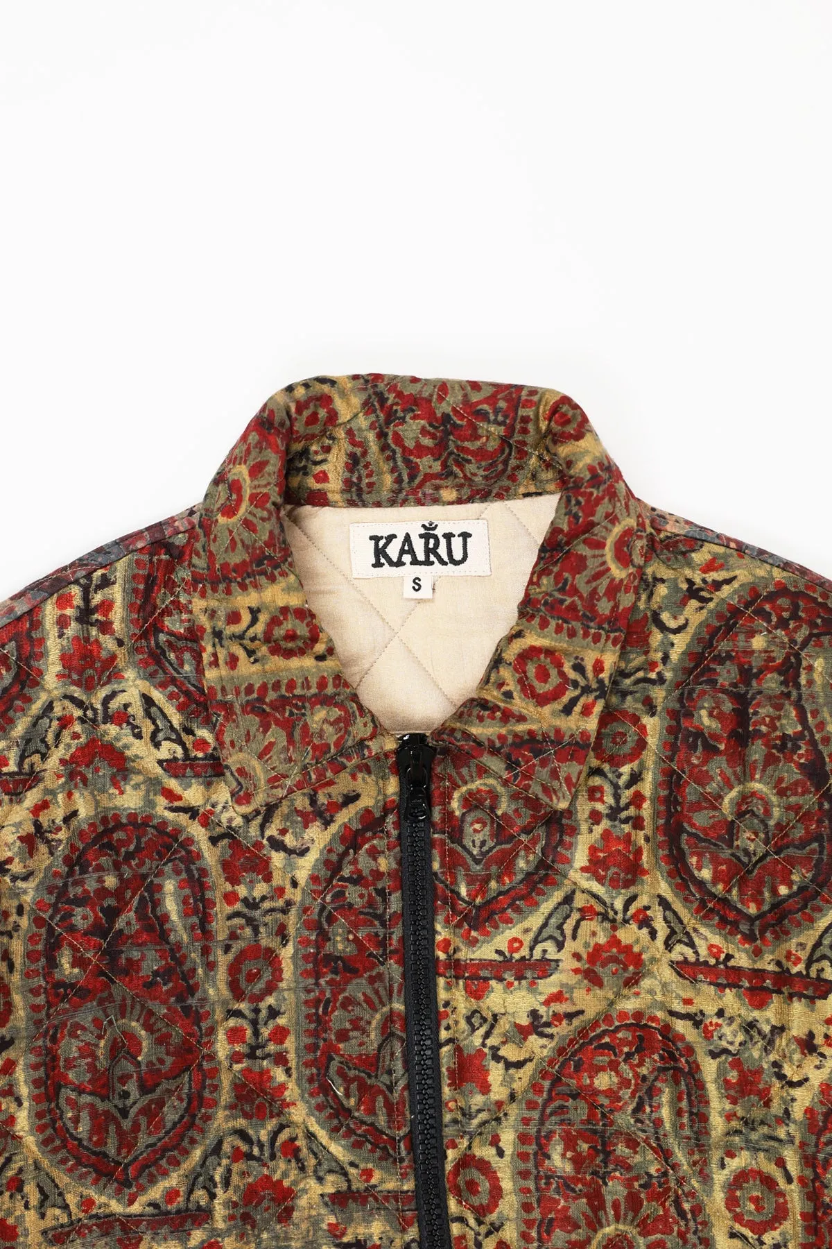 Block-Printed Jacket - Multicolor