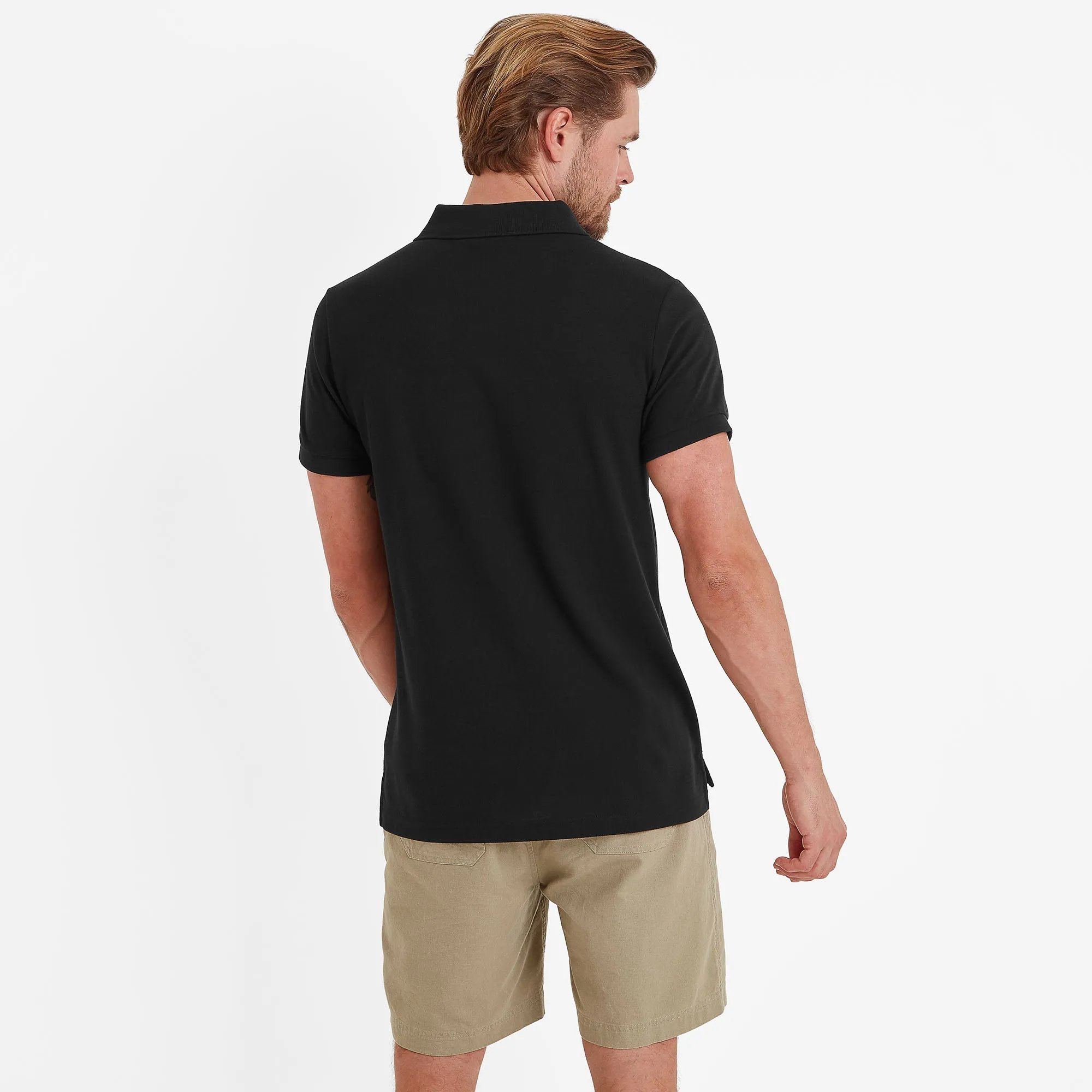 Bower Mens Polo Shirt - Black