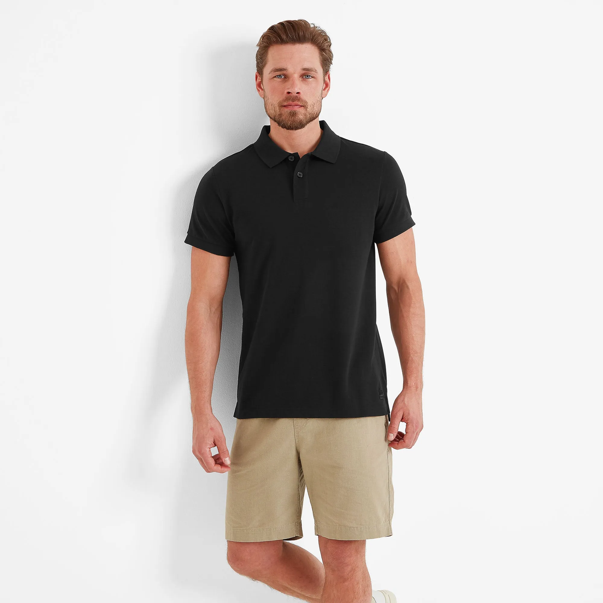 Bower Mens Polo Shirt - Black