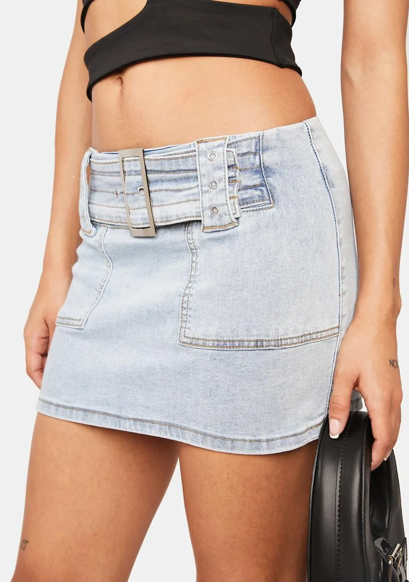 Bridget Low Rise Denim Skirt-