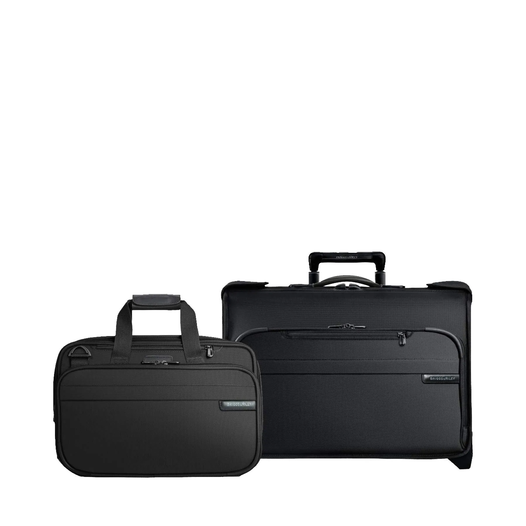 Briggs & Riley Baseline 2-Piece Set: Carry-On Wheeled Garment Bag & Exp Cabin Bag