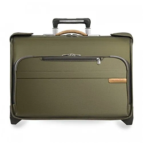 Briggs & Riley Baseline 2-Piece Set: Carry-On Wheeled Garment Bag & Exp Cabin Bag