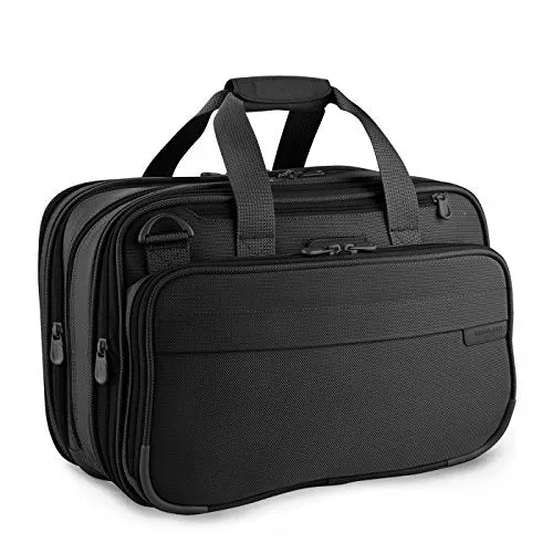 Briggs & Riley Baseline 2-Piece Set: Carry-On Wheeled Garment Bag & Exp Cabin Bag