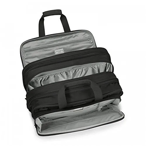 Briggs & Riley Baseline 2-Piece Set: Carry-On Wheeled Garment Bag & Exp Cabin Bag