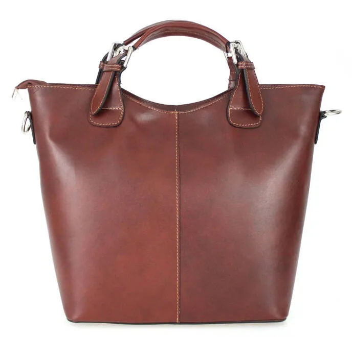 Brown leather bag marika