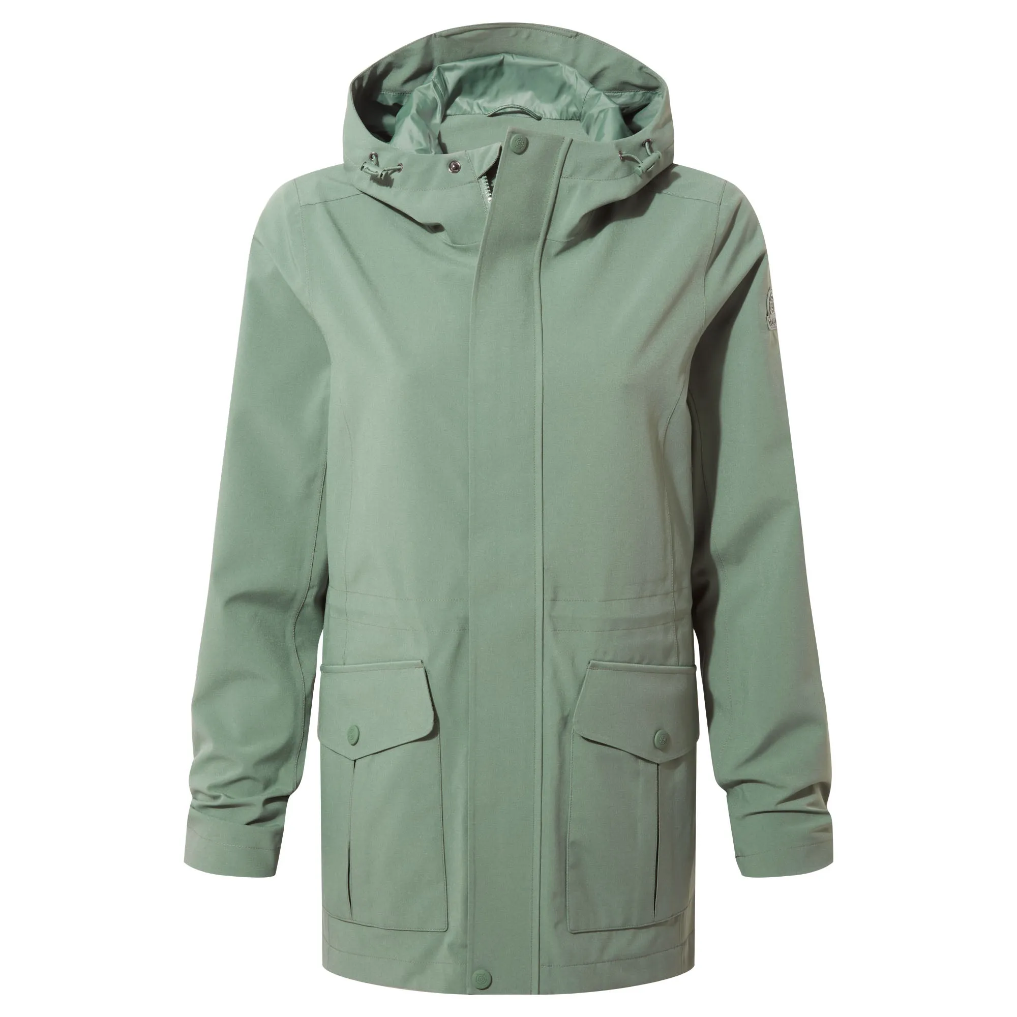 Burradon Womens Waterproof Jacket - Light Forest