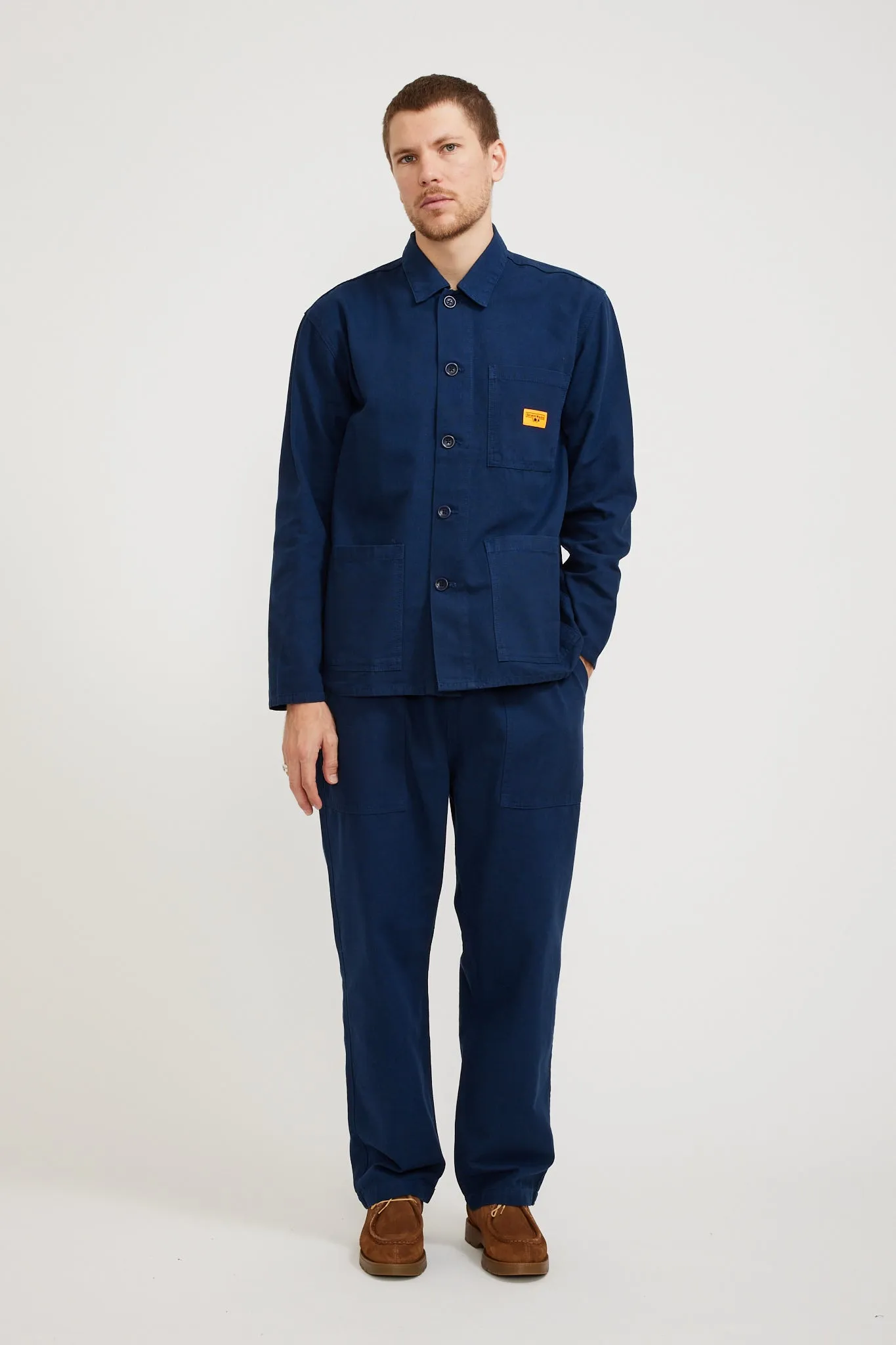 Canvas Coverall Jacket Navy