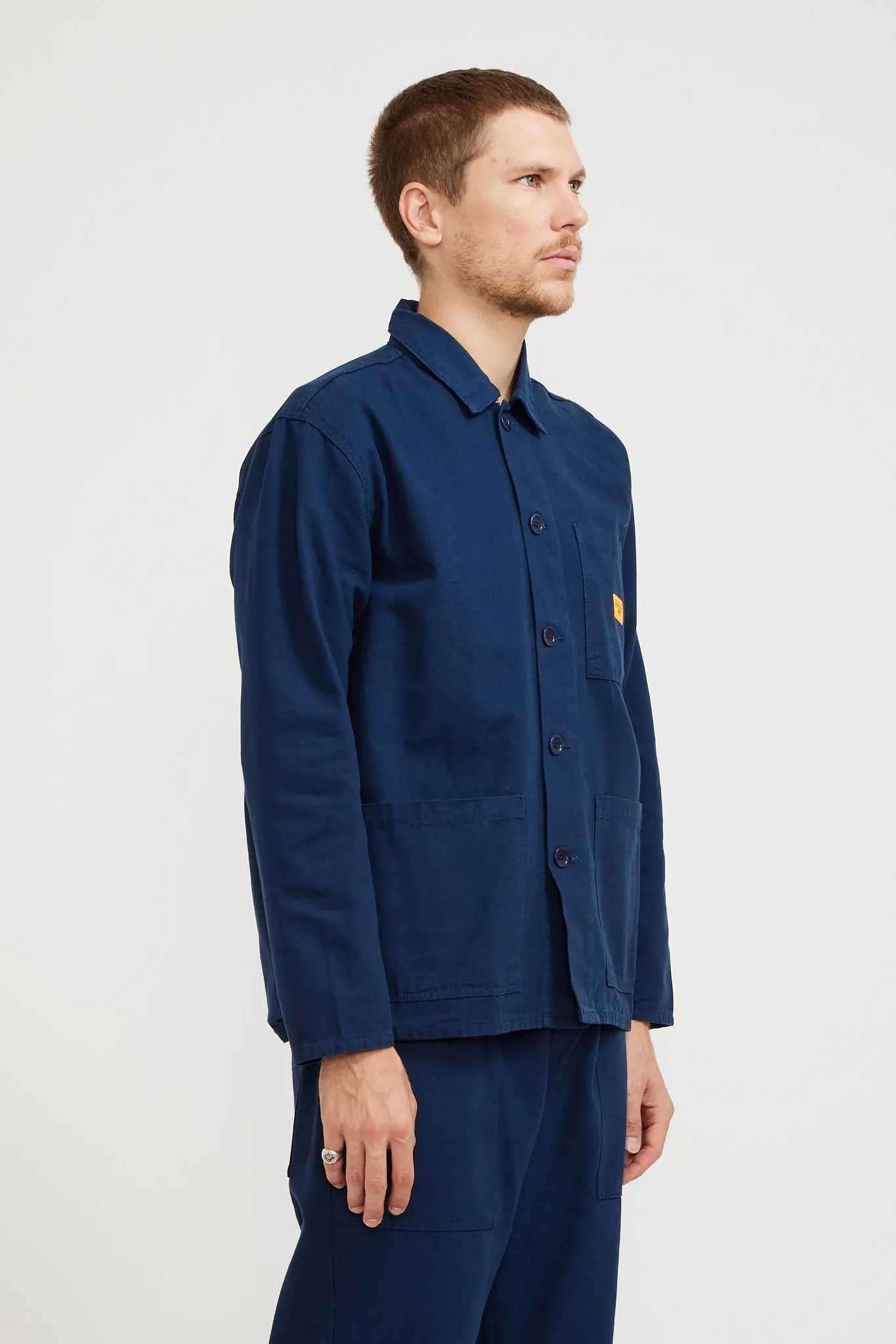 Canvas Coverall Jacket Navy