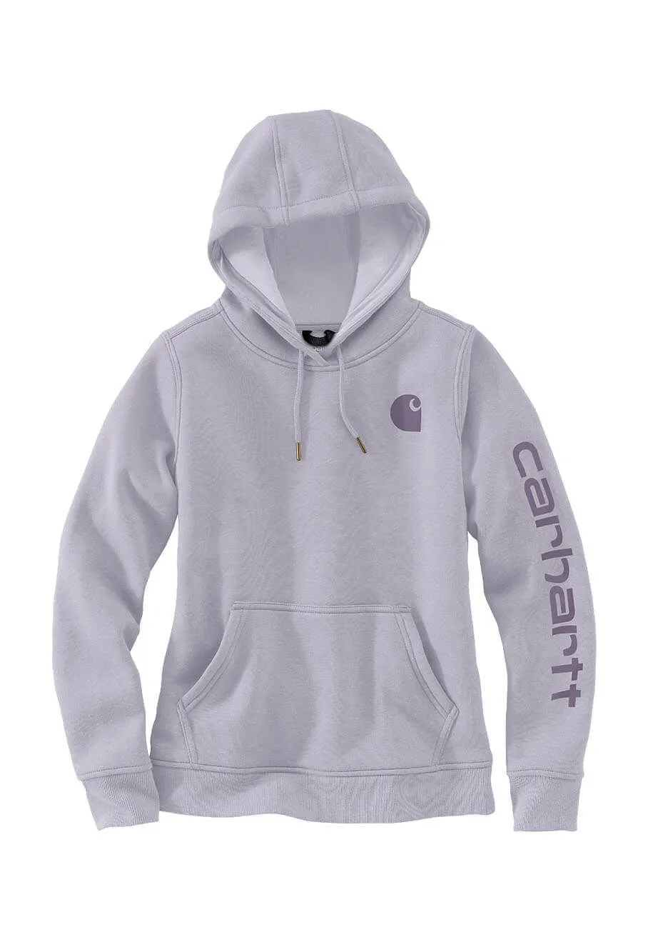 Carhartt Work Hoodie Sleeve Logo Women 102791 - Lilac Haze