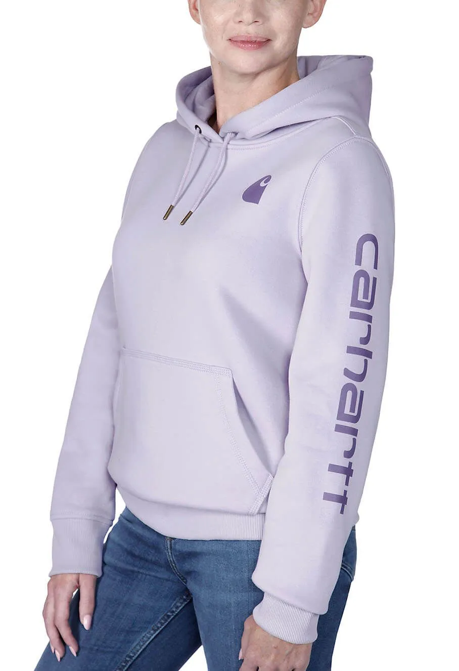 Carhartt Work Hoodie Sleeve Logo Women 102791 - Lilac Haze