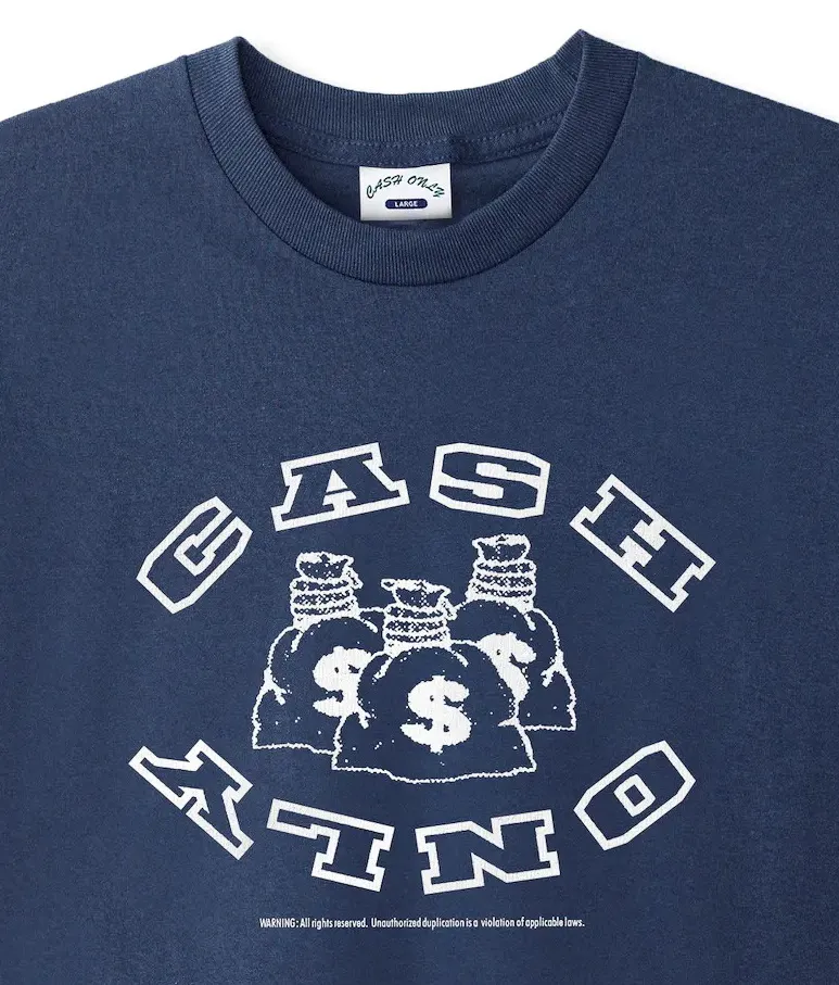 Cash Only  Money Bag T-shirt