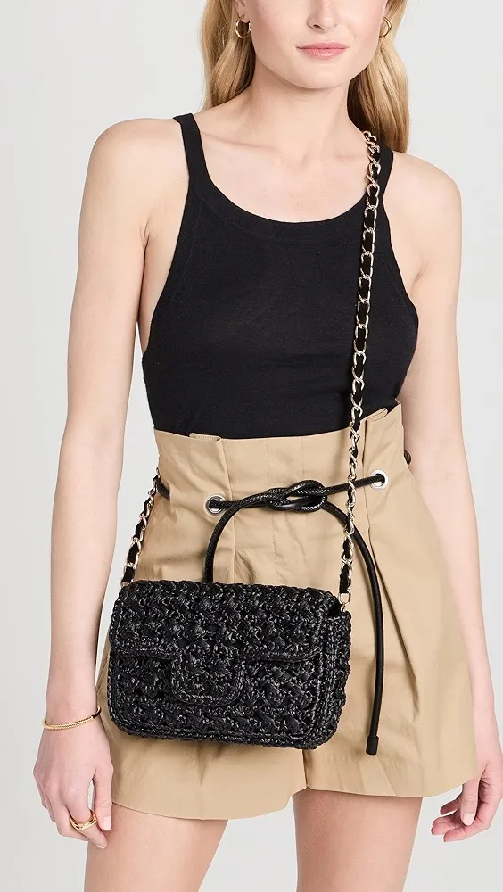 Caterina Bertini   Woven Shoulder Bag 