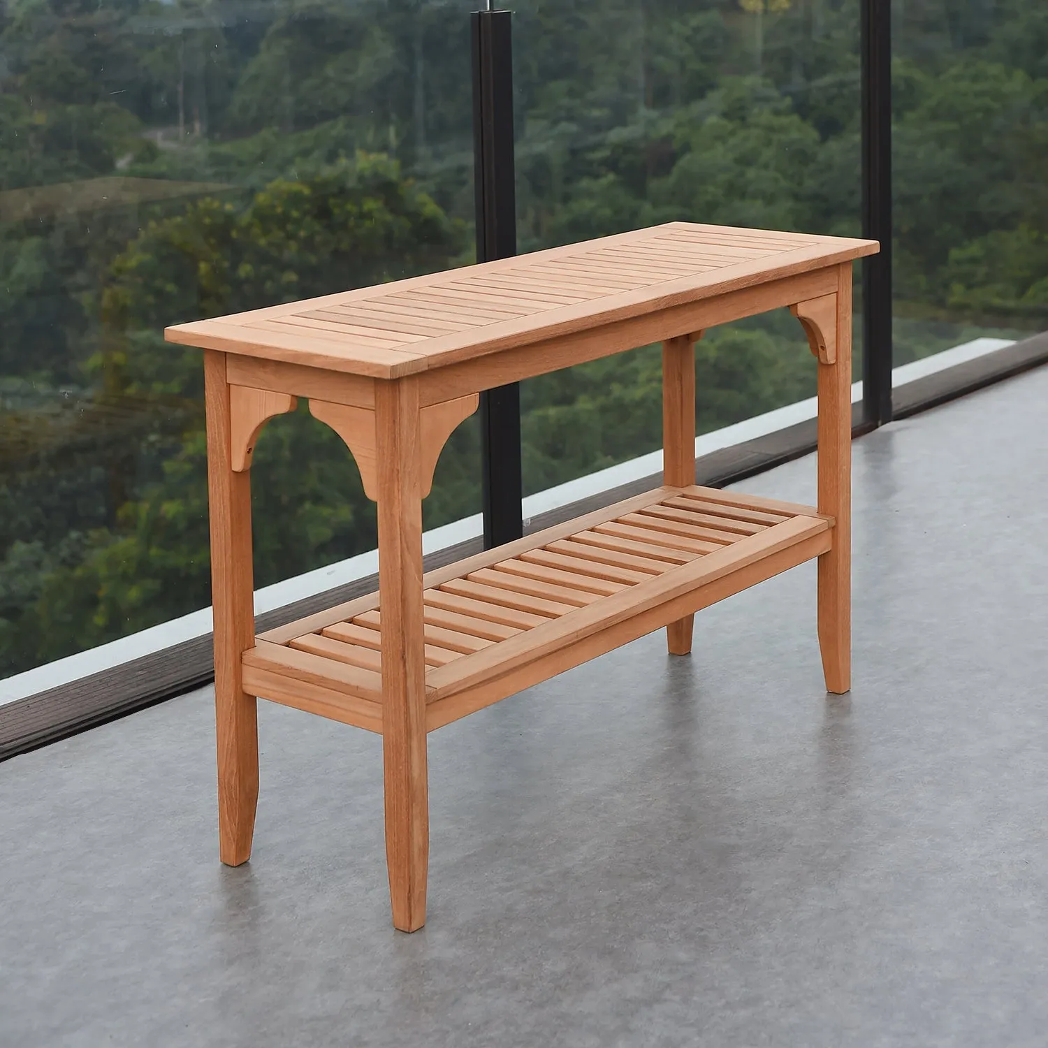 Caterina Teak Wood Outdoor Console Table