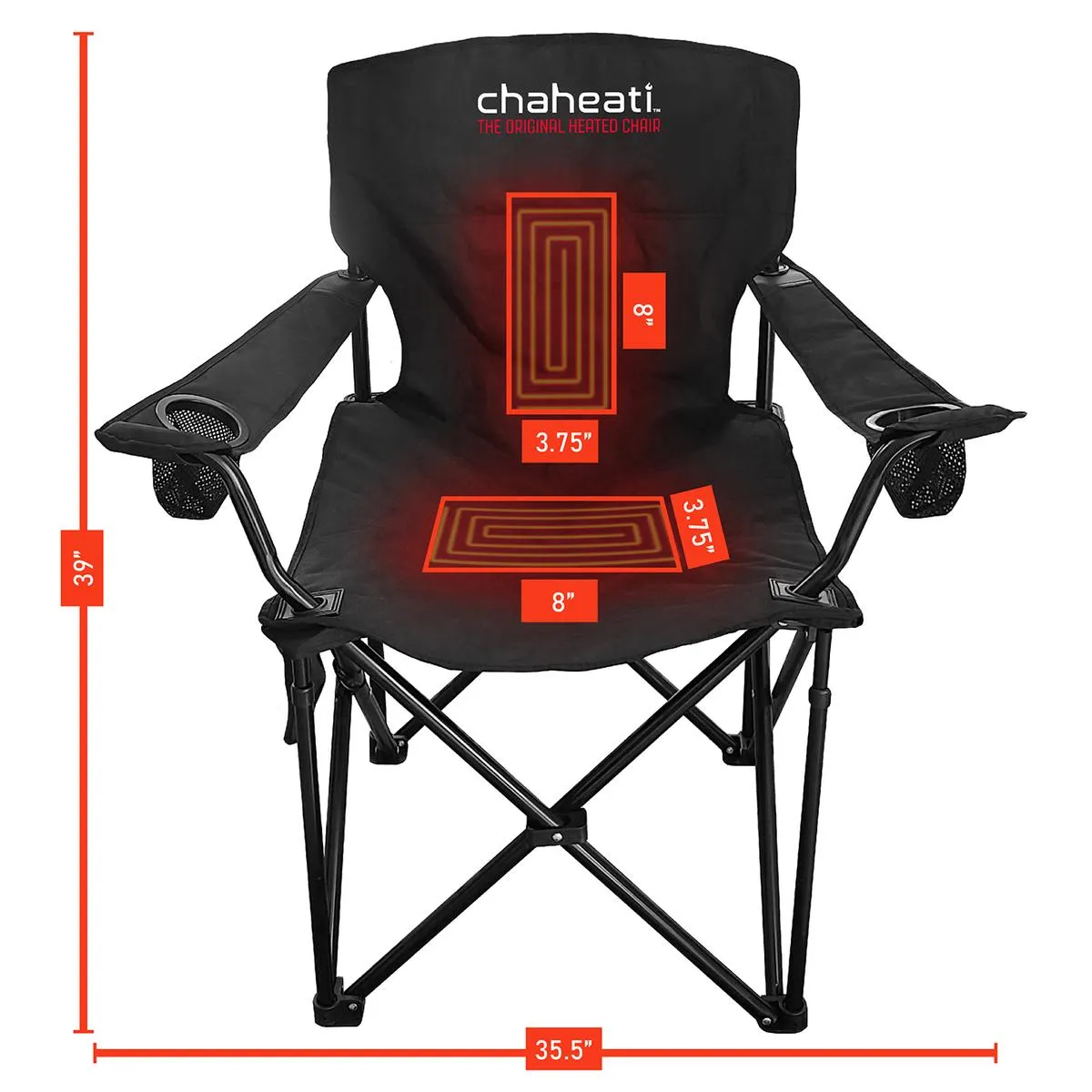 Chaheati 7V Battery Heated Camping Chair