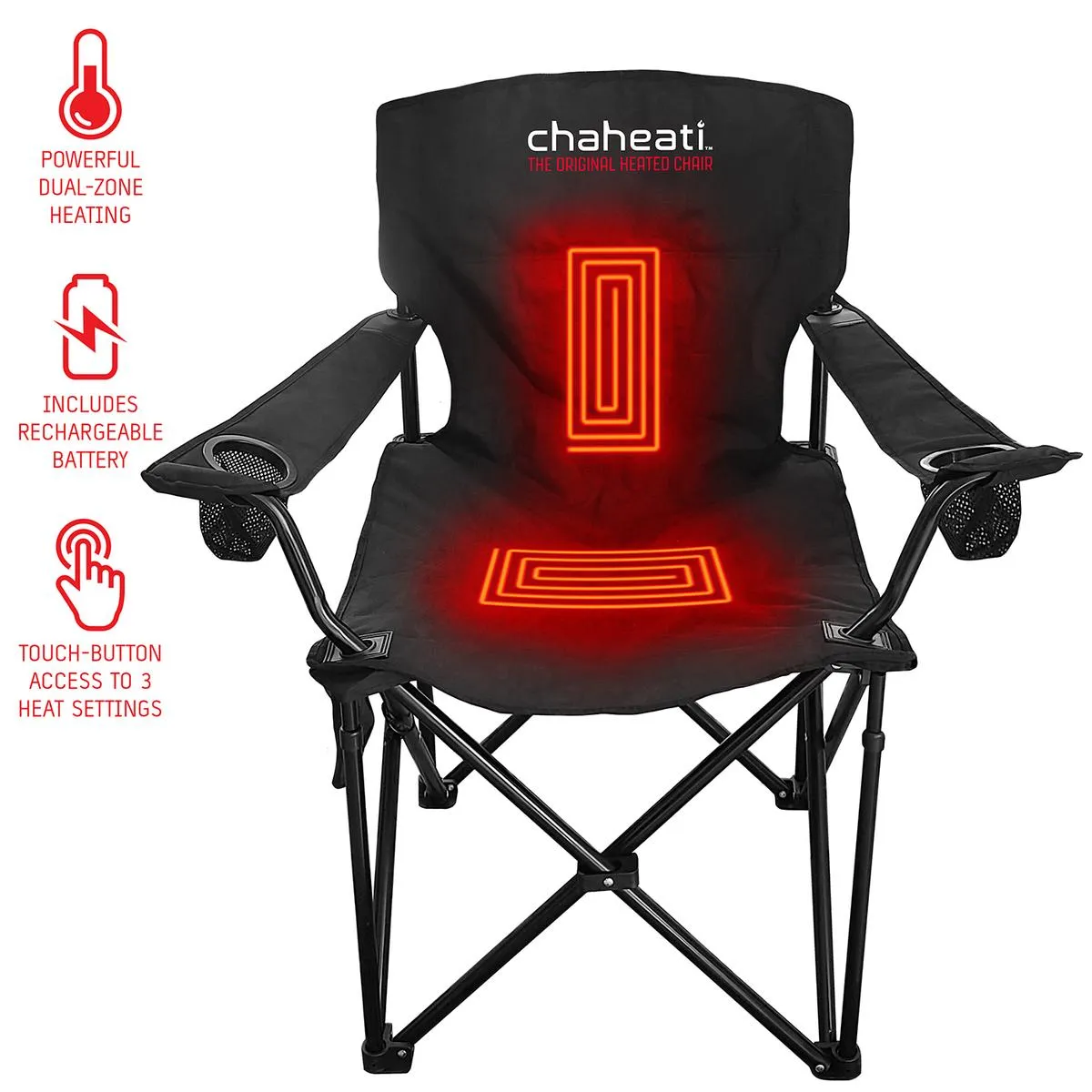 Chaheati 7V Battery Heated Camping Chair