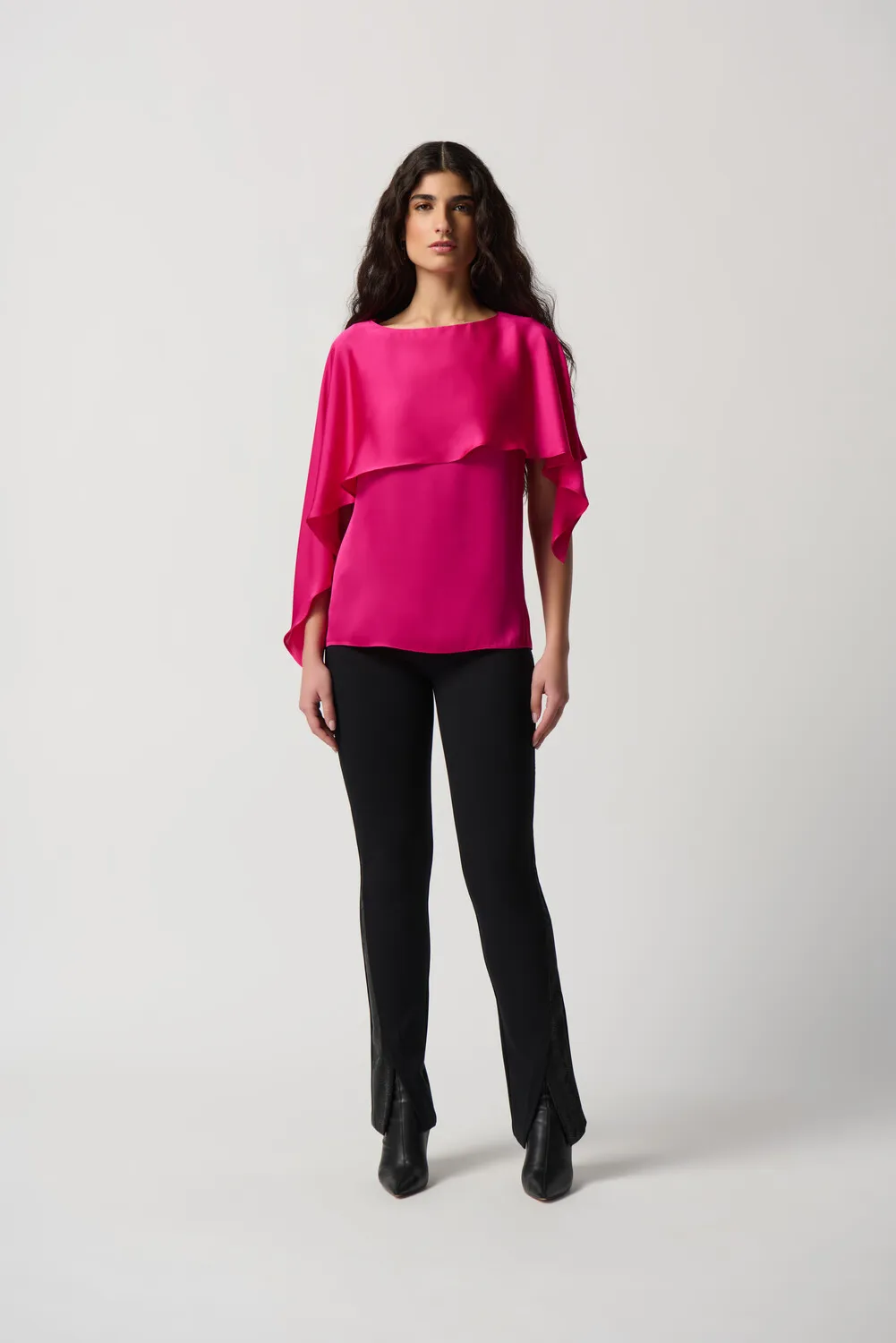 Chic Draped Boat Neck Pullover Style 234023