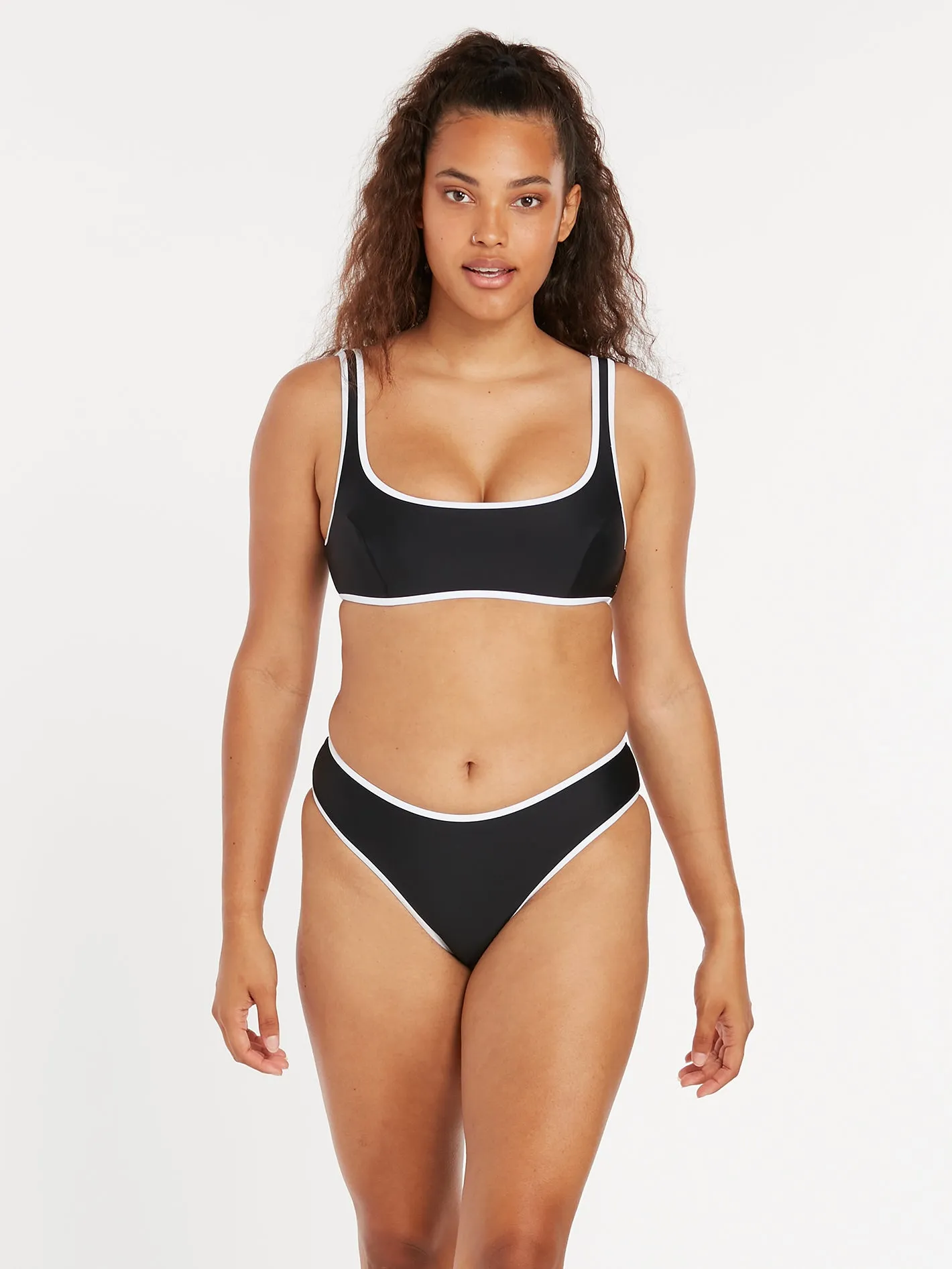 Coco Skimpy Reversible Bikini Bottom - Black Combo