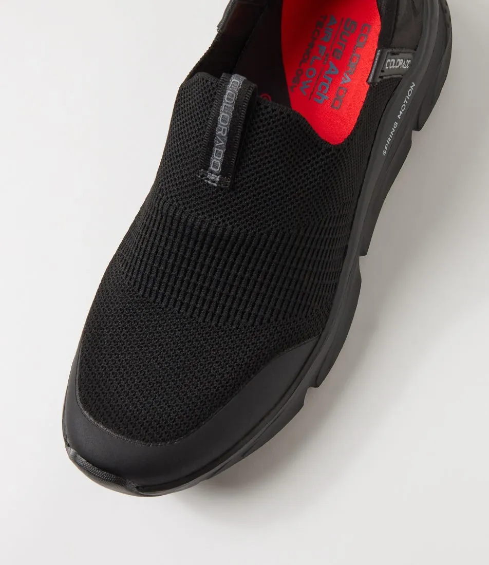 COLORADO Verto Black Knit Sneakers