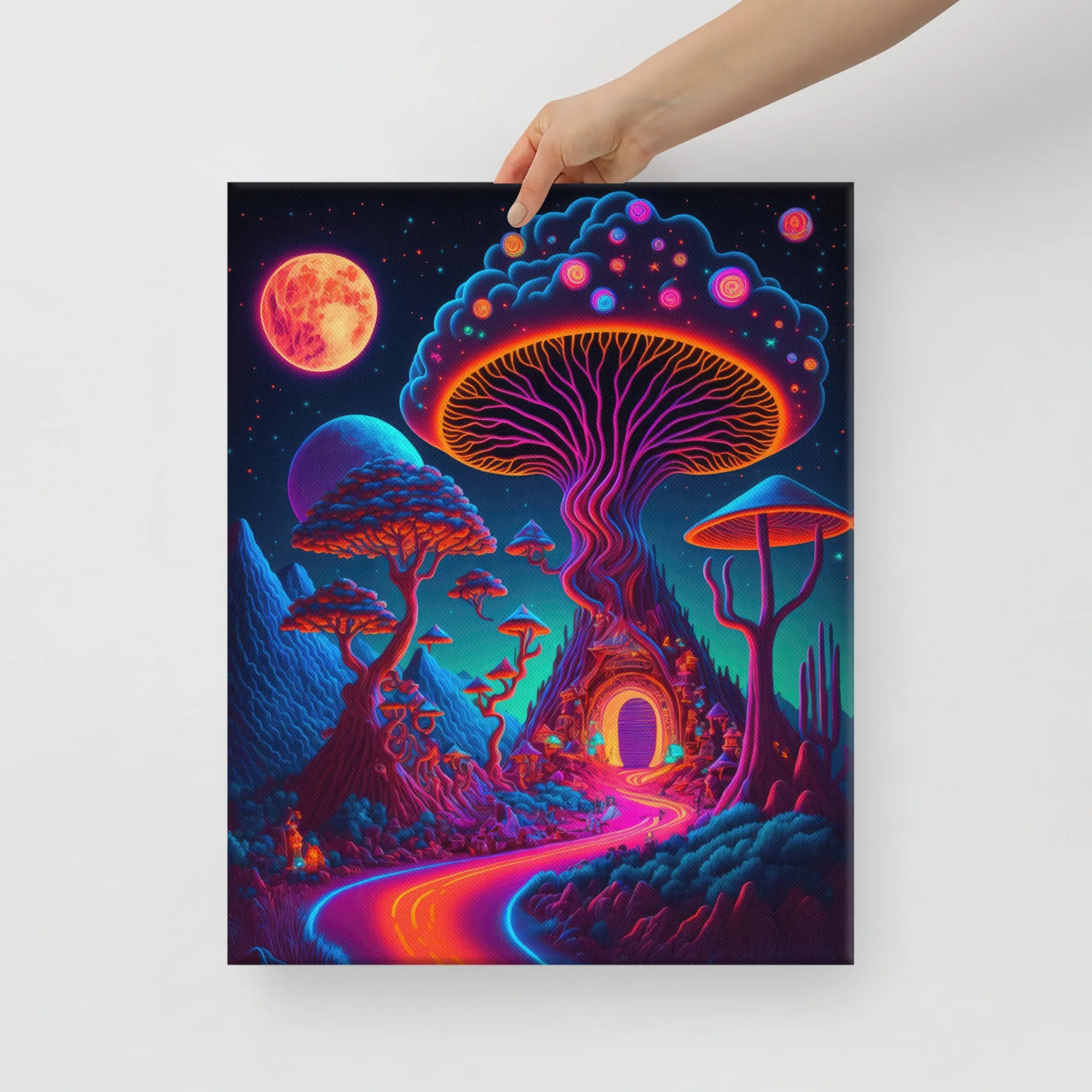 Cosmic Cap Crossing Canvas