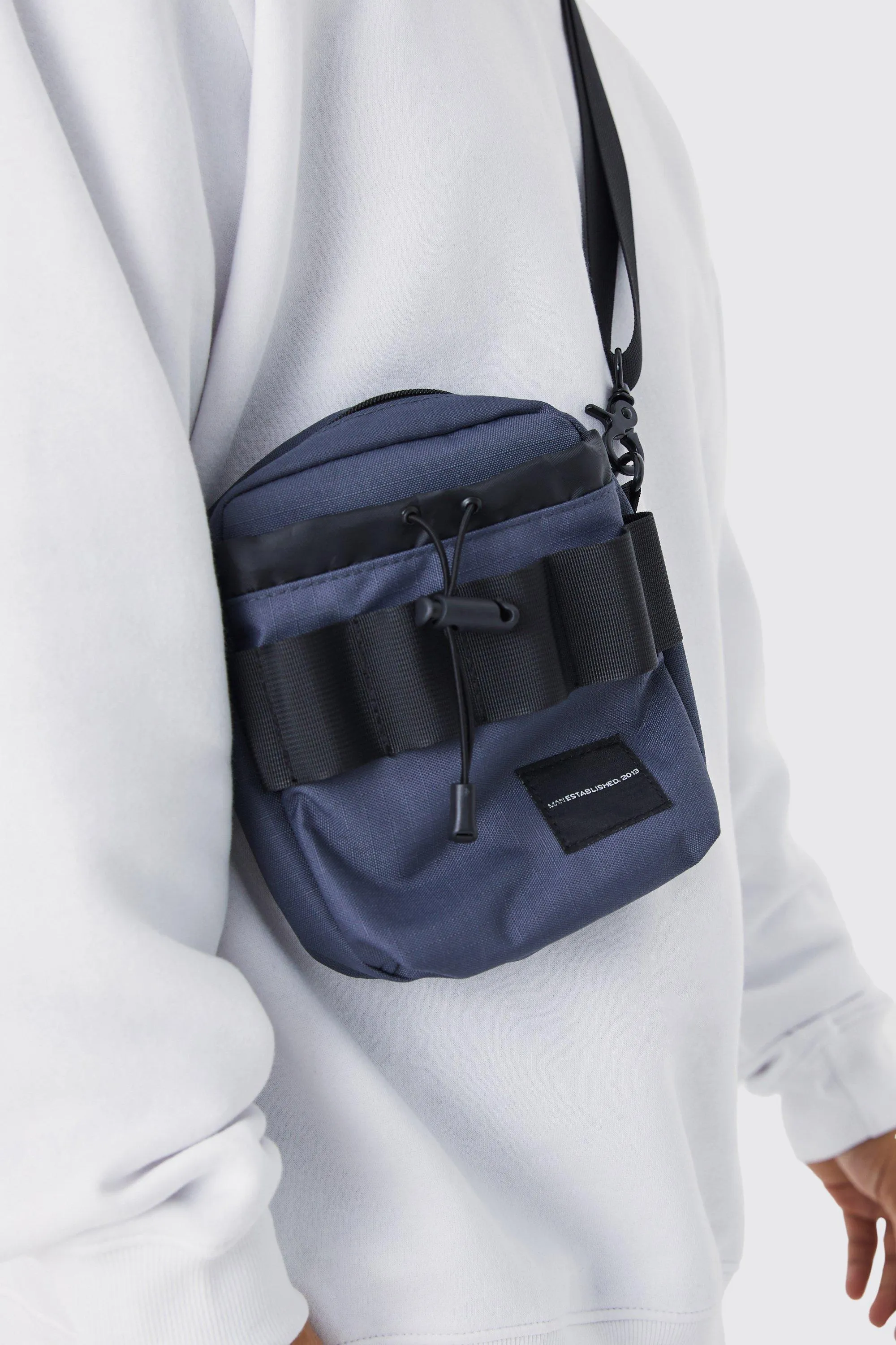 Cross Body Utility Bag | boohooMAN UK