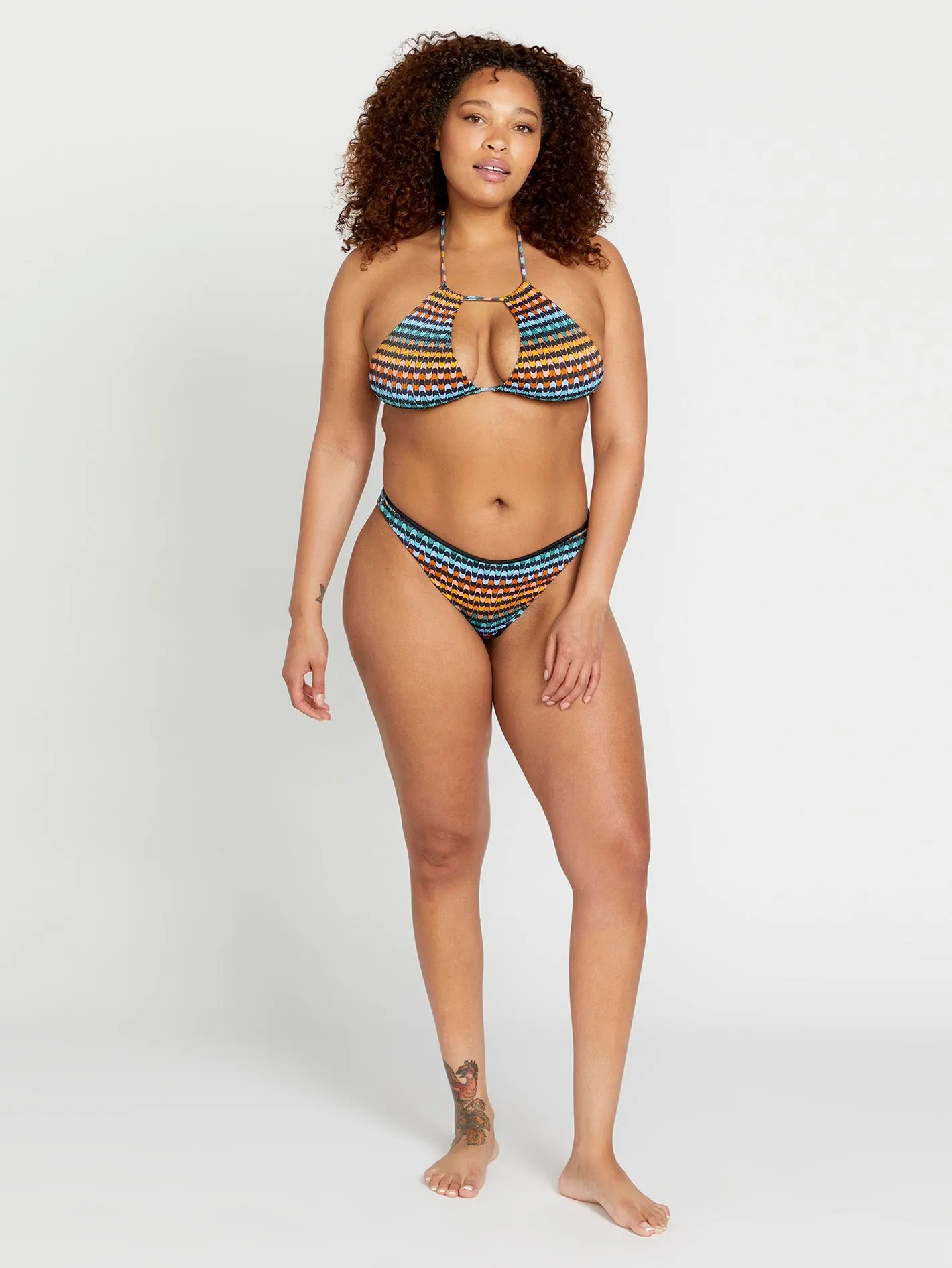 Dazed Beach Fashion Triangle Bikini Top - Multi