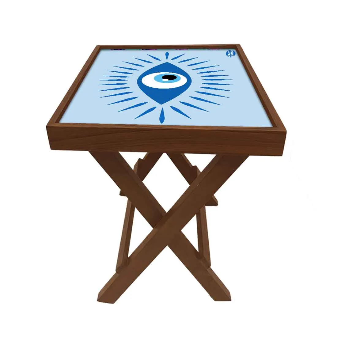 Designer Folding Side Table for Sofa Bedroom Living Room - Evil Eye Protector